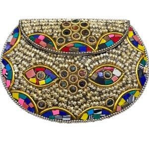 NEW RAMLA Mosaic Moroccan handmade stone EYES bag Directly from morocco